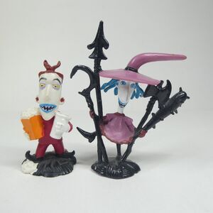 2 Nightmare Before Christmas Figures Lock & Shock PVC Applause Disney